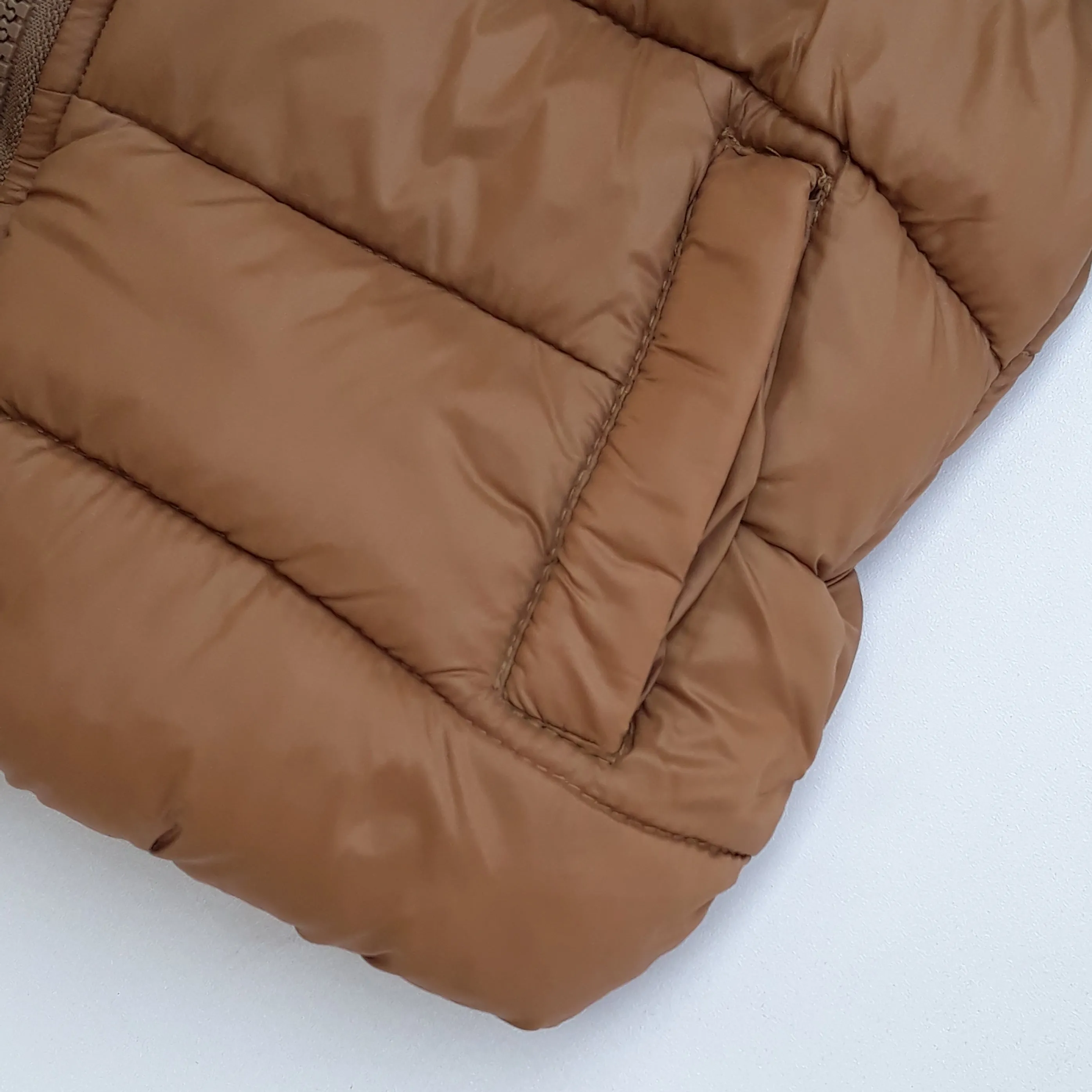 KD - Kids 'Brown' Quilted Puffer Jacket KD291