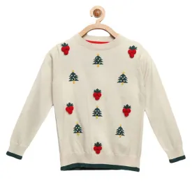 Knitted Cherry Sweater