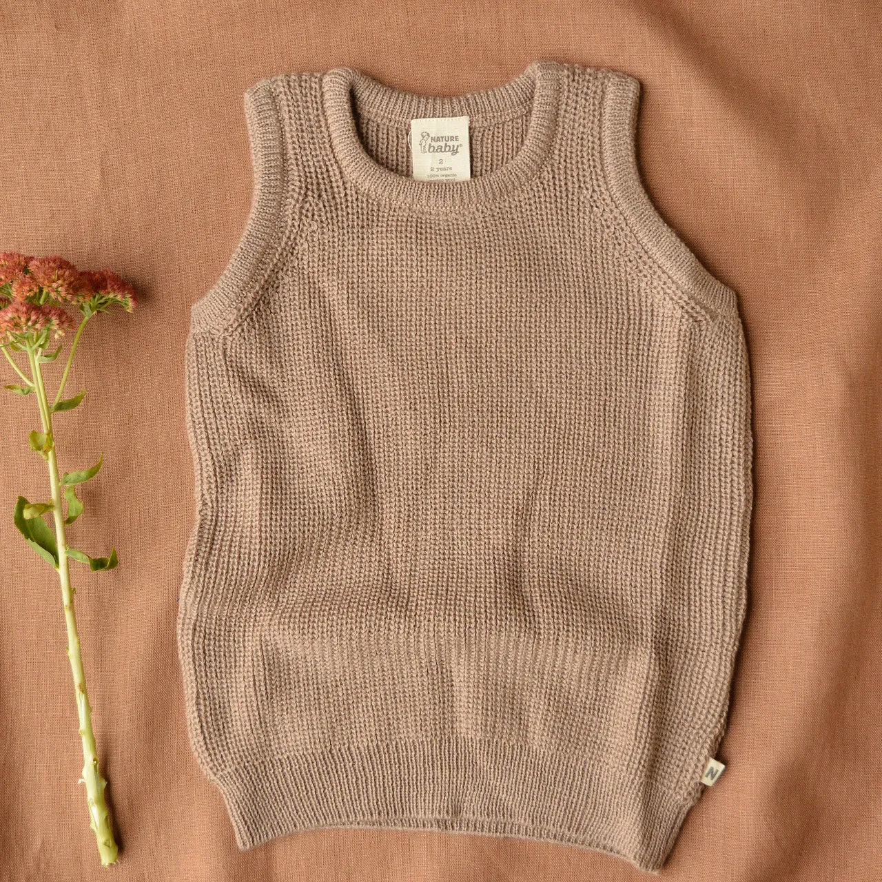 Knitted Vest - 100% Organic Merino - Sparrow (12m-5y)