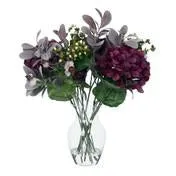 Large Plum Hydrangea and Berries Arrangement