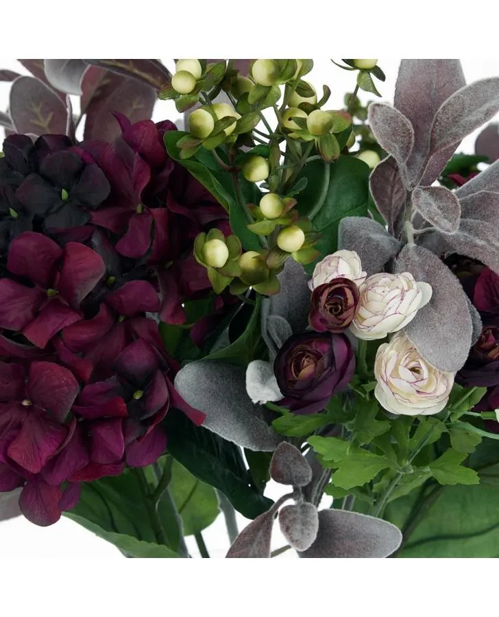 Large Plum Hydrangea and Berries Arrangement