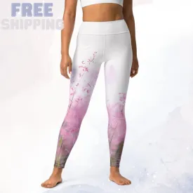 Lavender Flowers Comfort Leggings