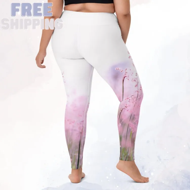 Lavender Flowers Comfort Leggings