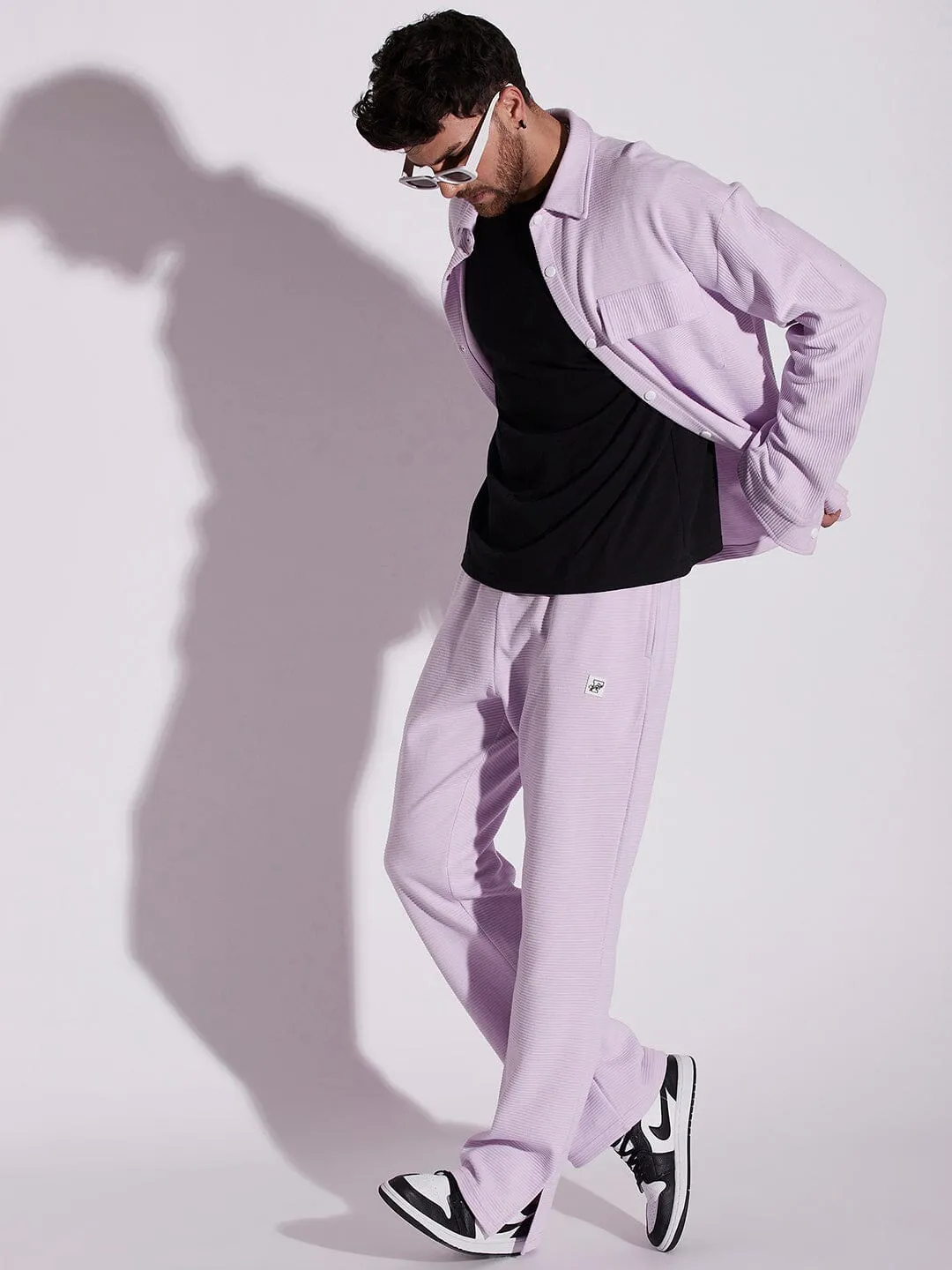 Lavender Pleated OverShirt