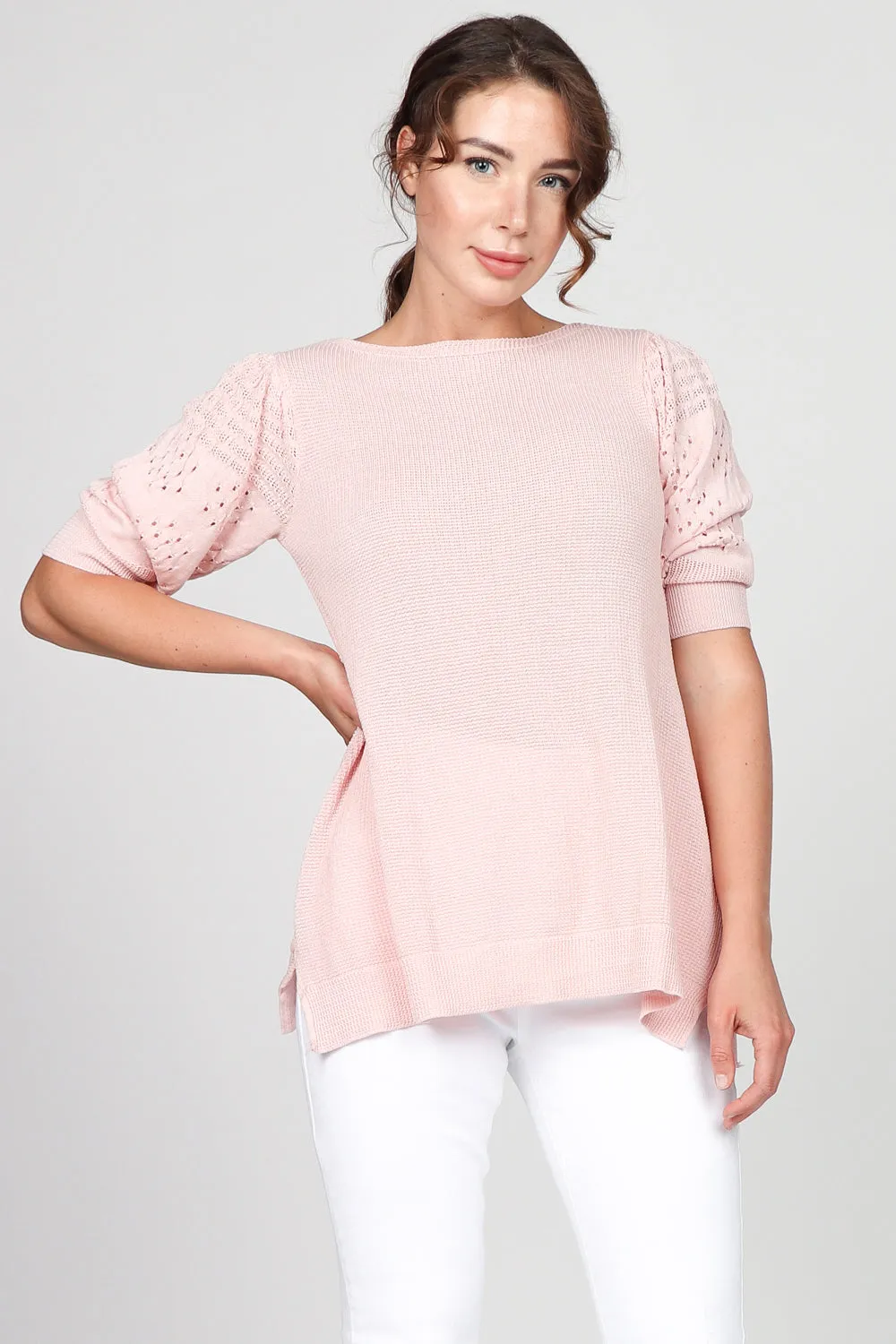 Lightweight Embellished Sleeve Top