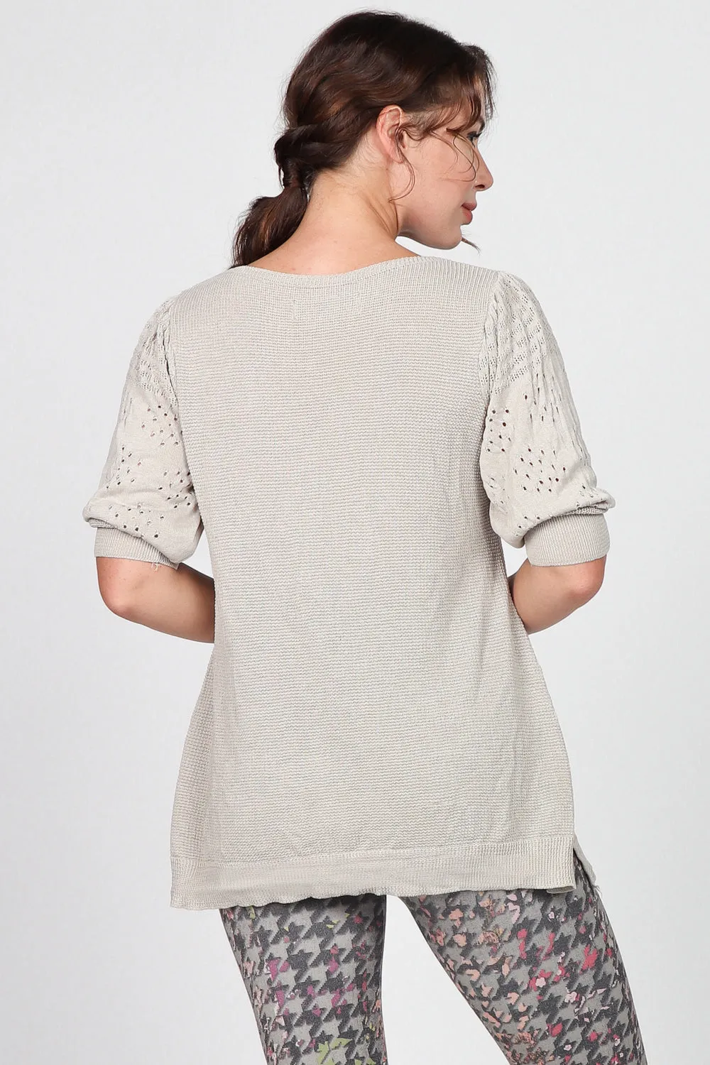 Lightweight Embellished Sleeve Top