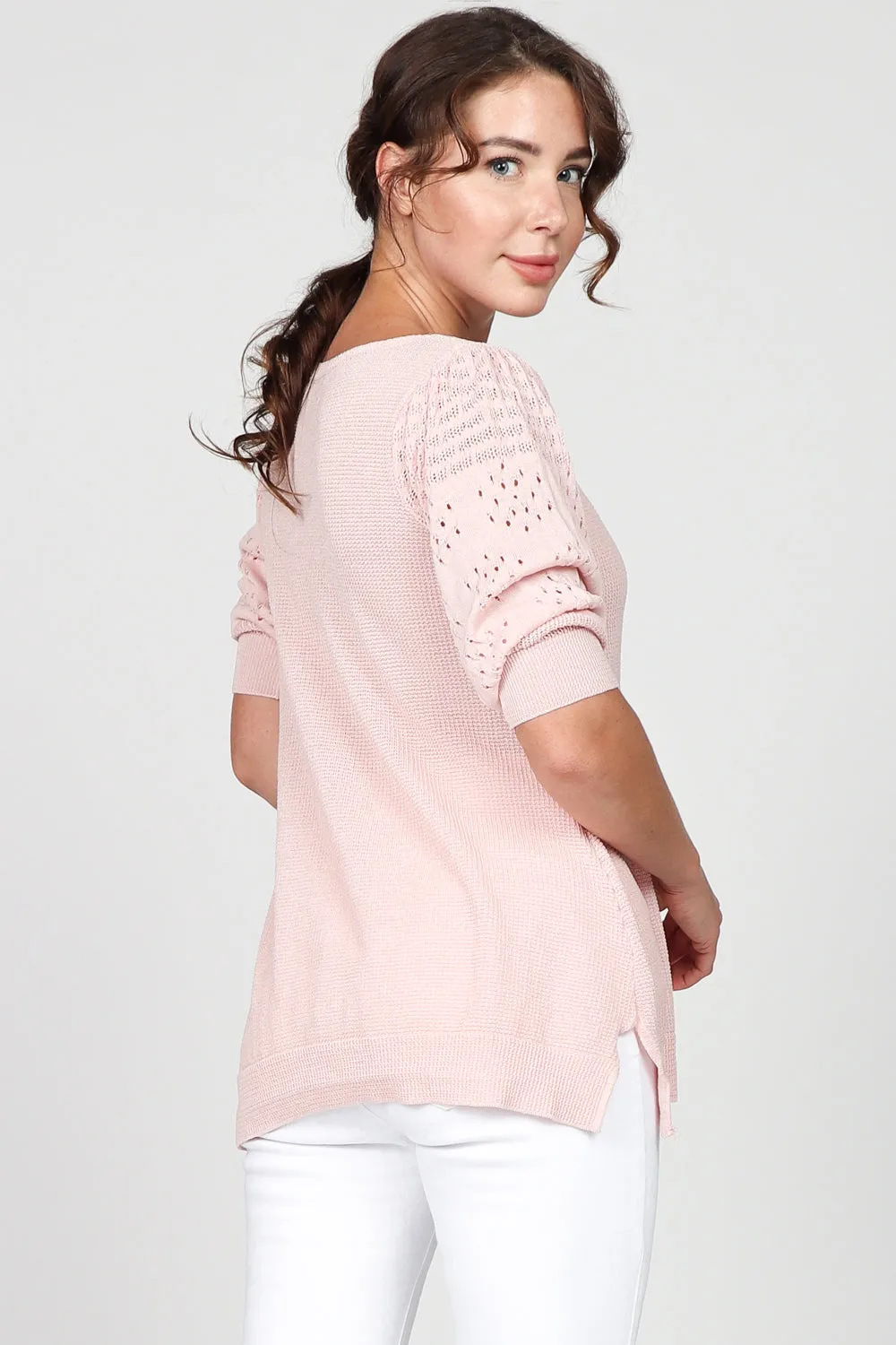 Lightweight Embellished Sleeve Top