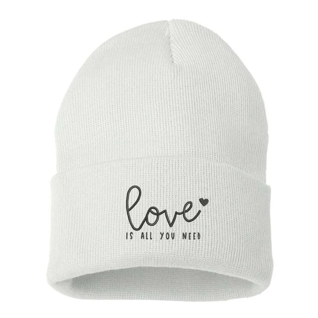 Love Is All You Need Cuffed Beanie