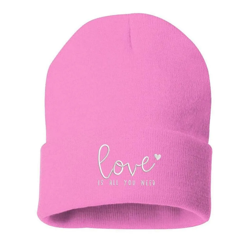 Love Is All You Need Cuffed Beanie