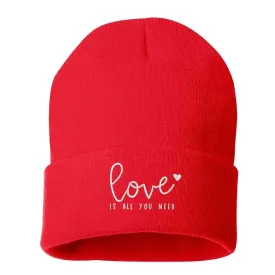 Love Is All You Need Cuffed Beanie