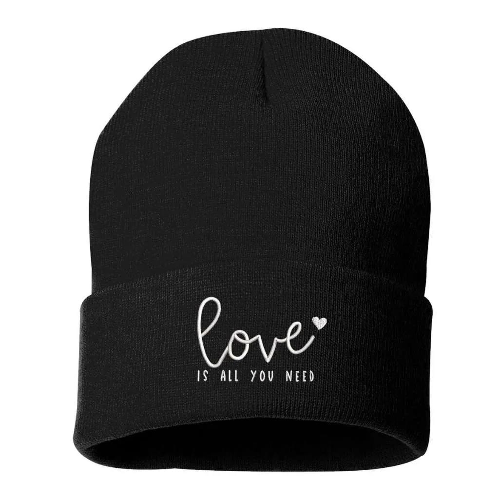 Love Is All You Need Cuffed Beanie