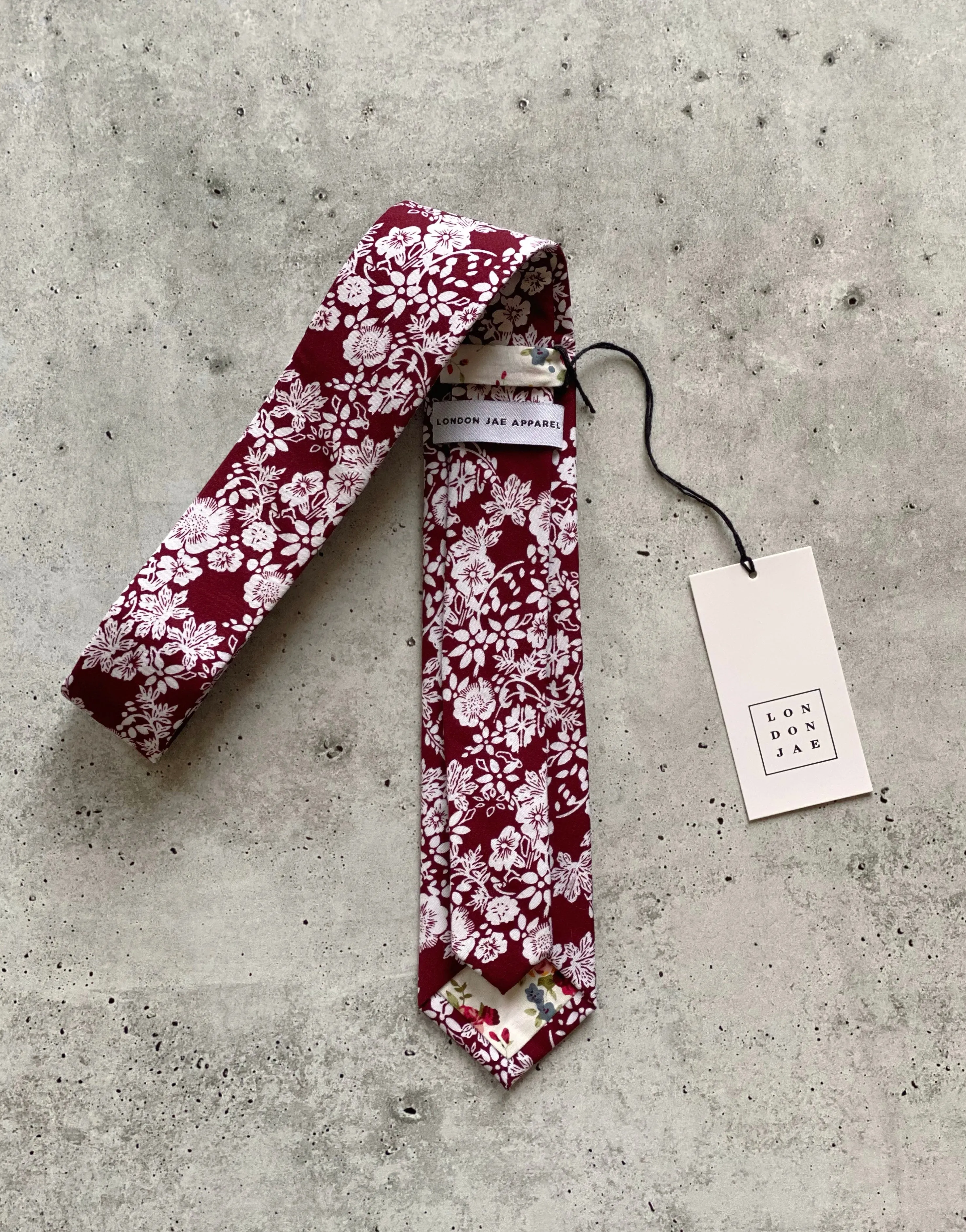 Malcolm Cotton Floral Neck Tie