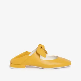 Mango women's leather ballet flat