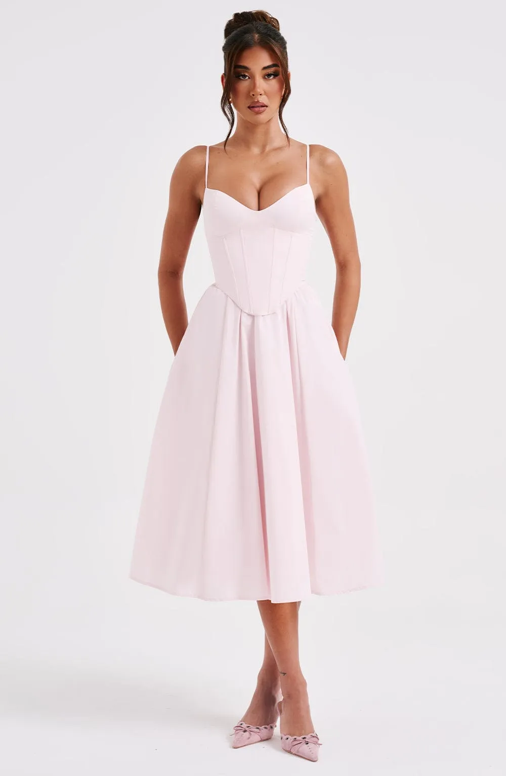 Mariella Midi Dress - Blush