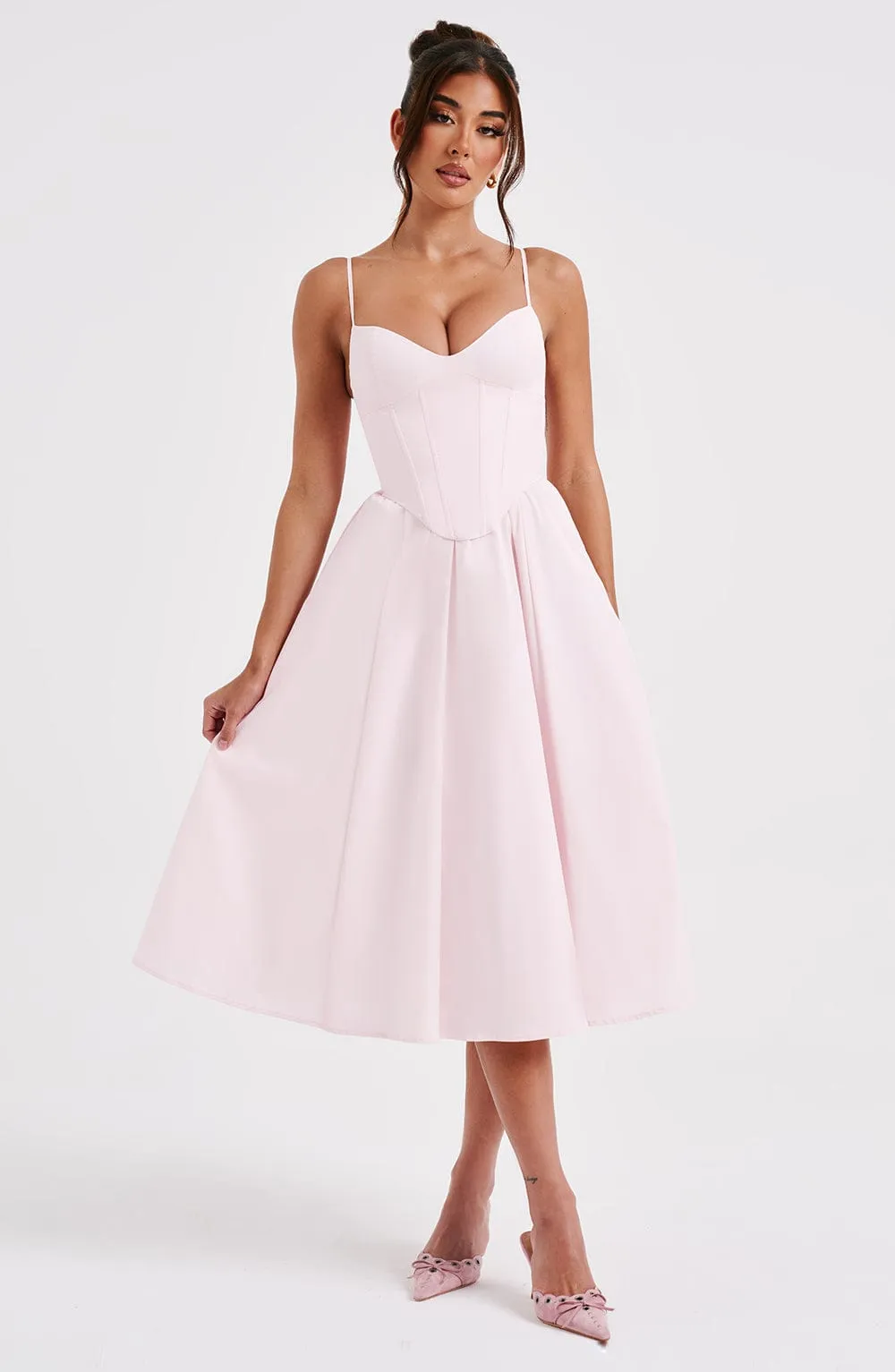 Mariella Midi Dress - Blush