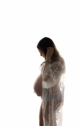 Maternity Lace Kimono