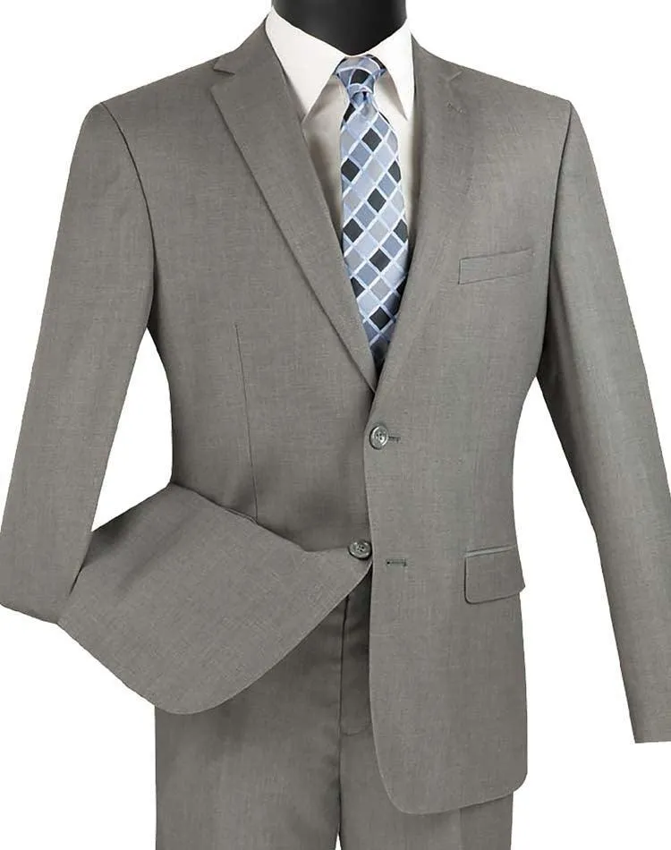 Men's Ultra Slim Fit suit 2 Piece -color Gray