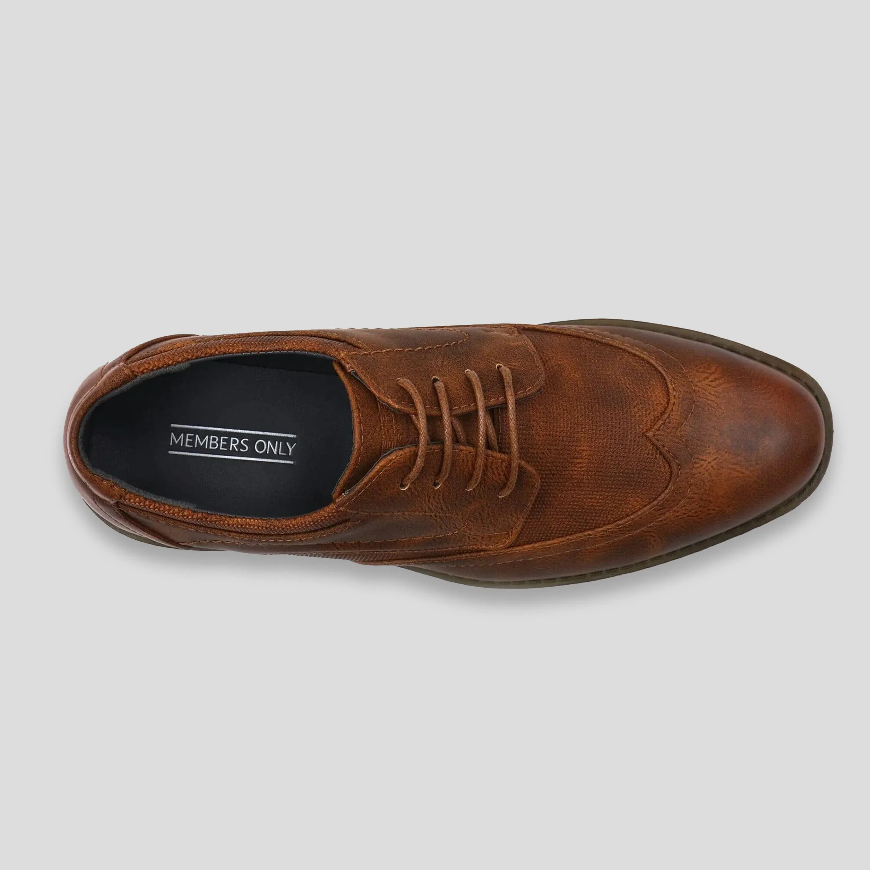 Men's Wingtip Oxford Faux Leather Shoes - FINAL SALE