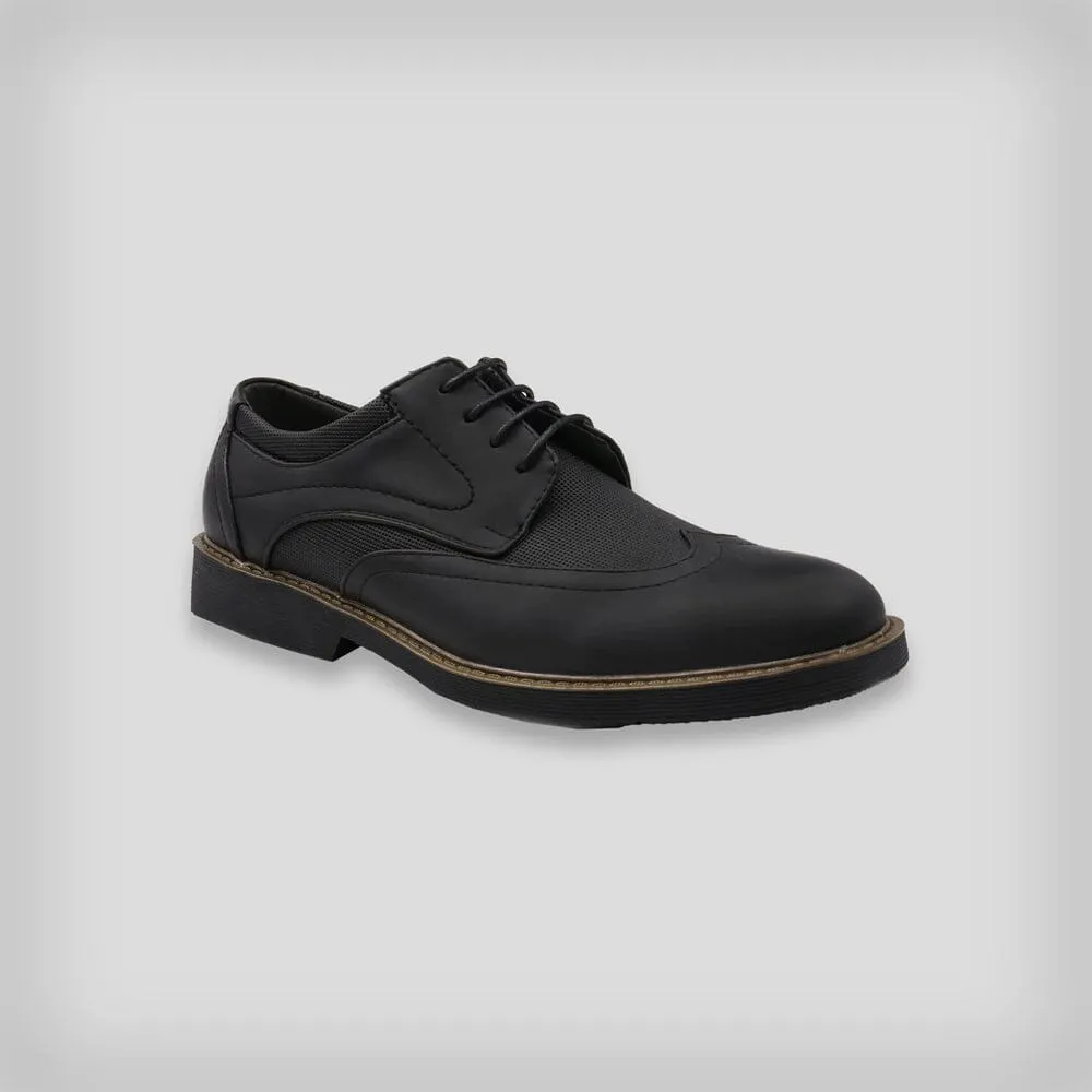 Men's Wingtip Oxford Faux Leather Shoes - FINAL SALE