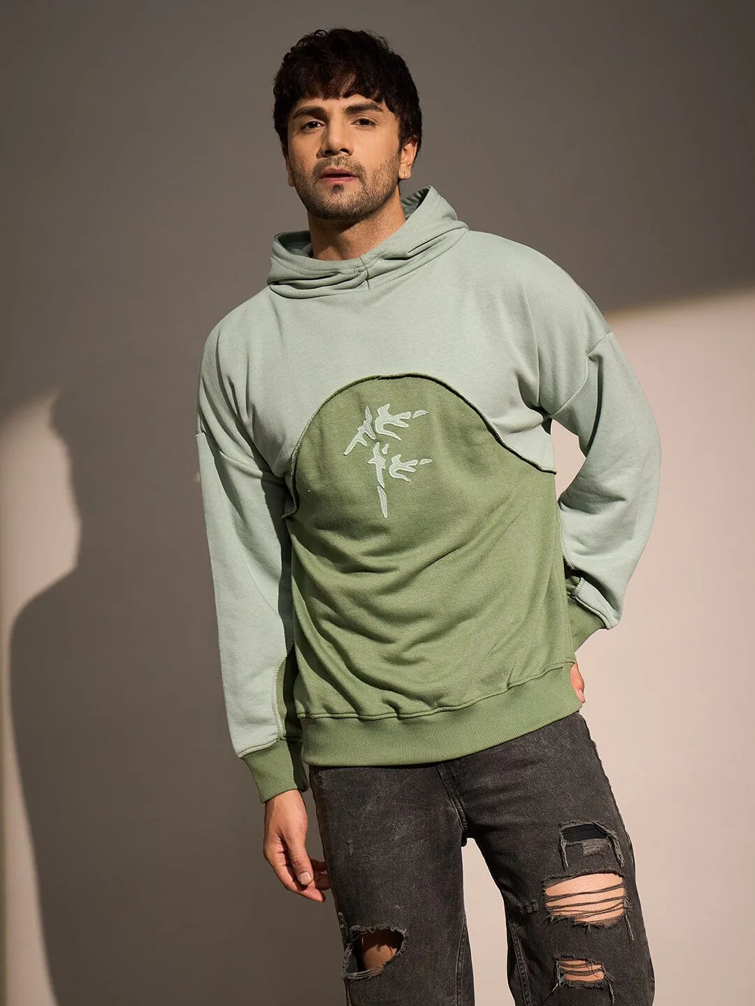 Mineral Green Super Baggy Cut & Sew Hoodie