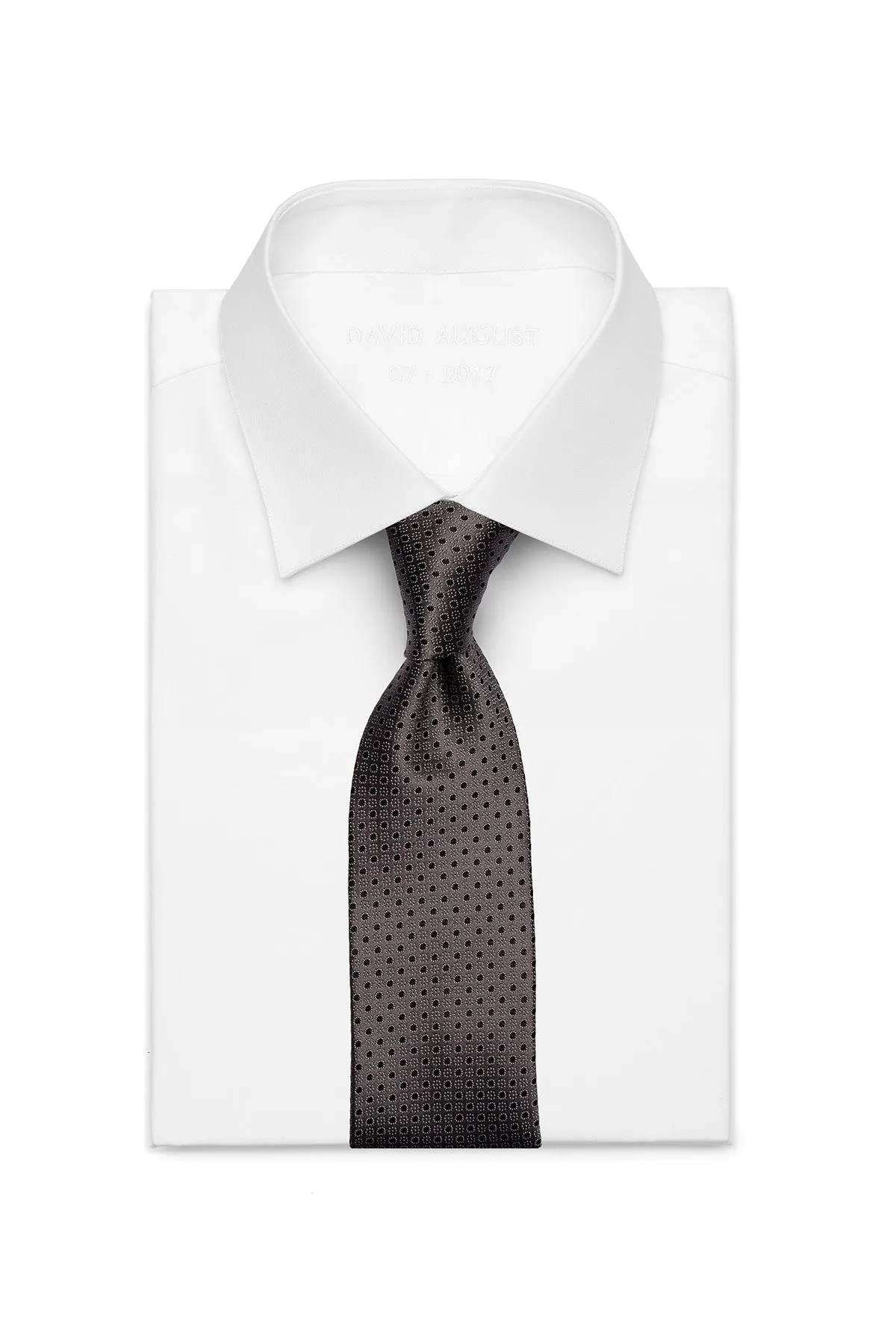 Miracles For Kids Exclusive Silk Jacquard Tie - Warm Grey