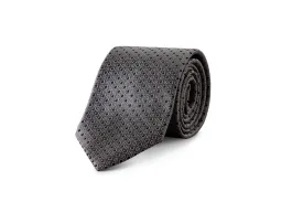 Miracles For Kids Exclusive Silk Jacquard Tie - Warm Grey