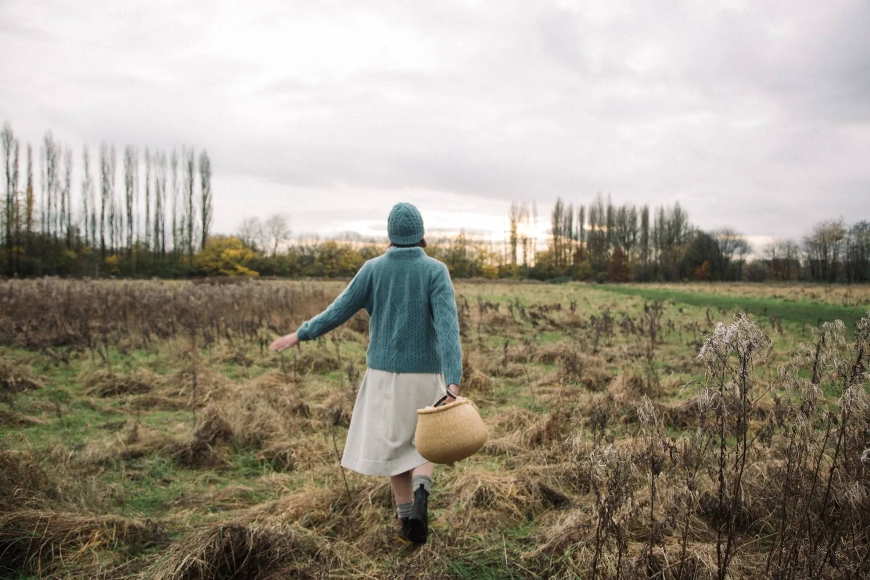 Morina Lambswool Jumper in Storm