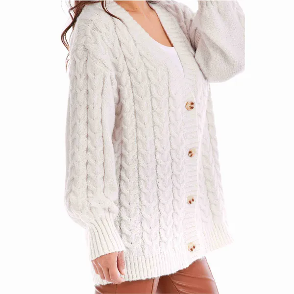 Mudpie Vivia Cream Textured Cardigan