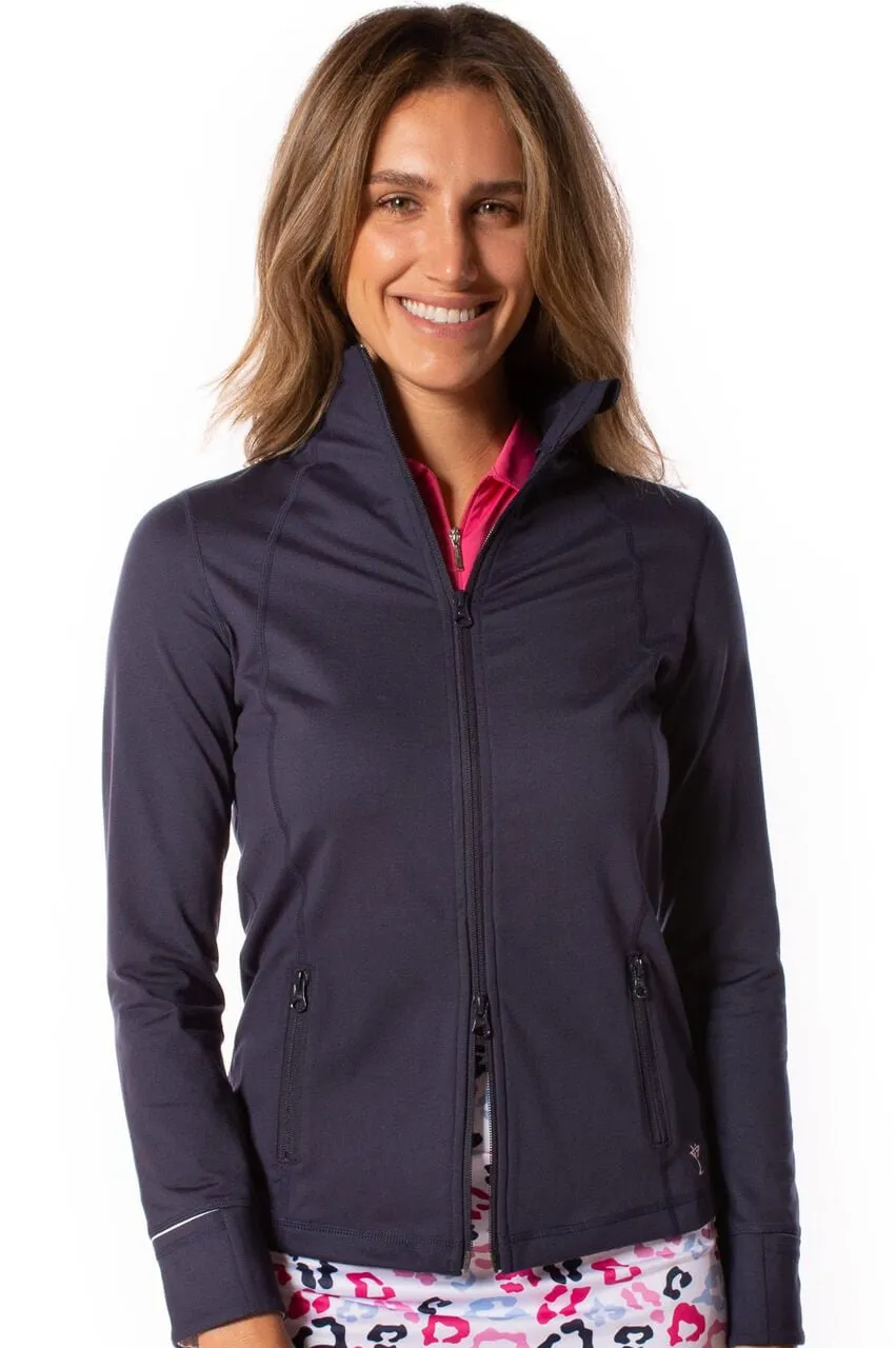 Navy/White Double-Zip Sport Jacket