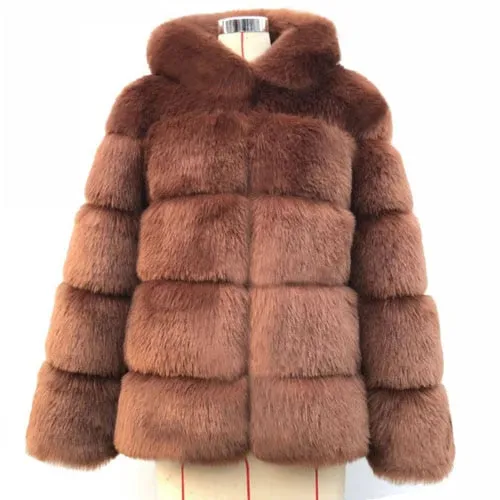 New Arrival Parkas Fashion Coats Women Winter Sweater Fur Collar Hood Warm Cotton Coat Women Clothes