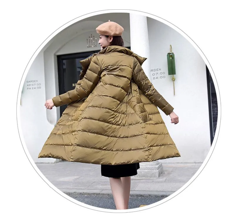 New Arrival Parkas Fashion Coats Women Winter Sweater Fur Collar Hood Warm Cotton Coat Women Clothes