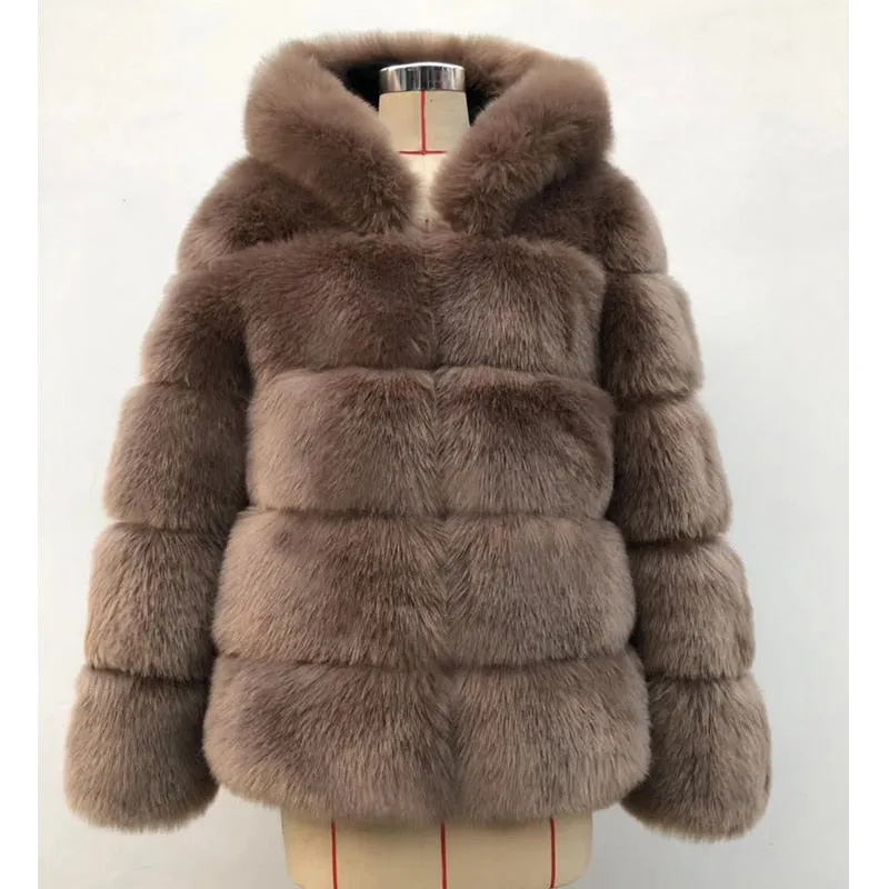 New Arrival Parkas Fashion Coats Women Winter Sweater Fur Collar Hood Warm Cotton Coat Women Clothes