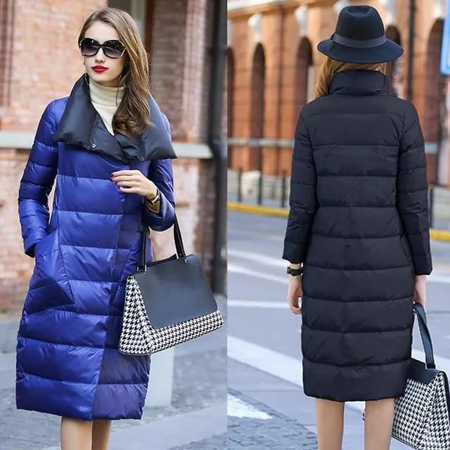 New Arrival Parkas Fashion Coats Women Winter Sweater Fur Collar Hood Warm Cotton Coat Women Clothes