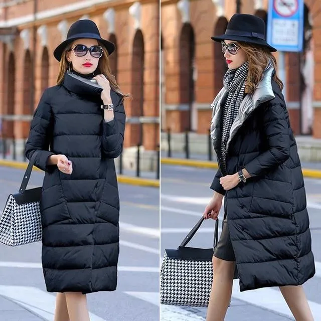 New Arrival Parkas Fashion Coats Women Winter Sweater Fur Collar Hood Warm Cotton Coat Women Clothes