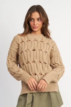 Open Knitted Sweater