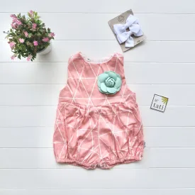 Orchid Playsuit in Pink Triangle