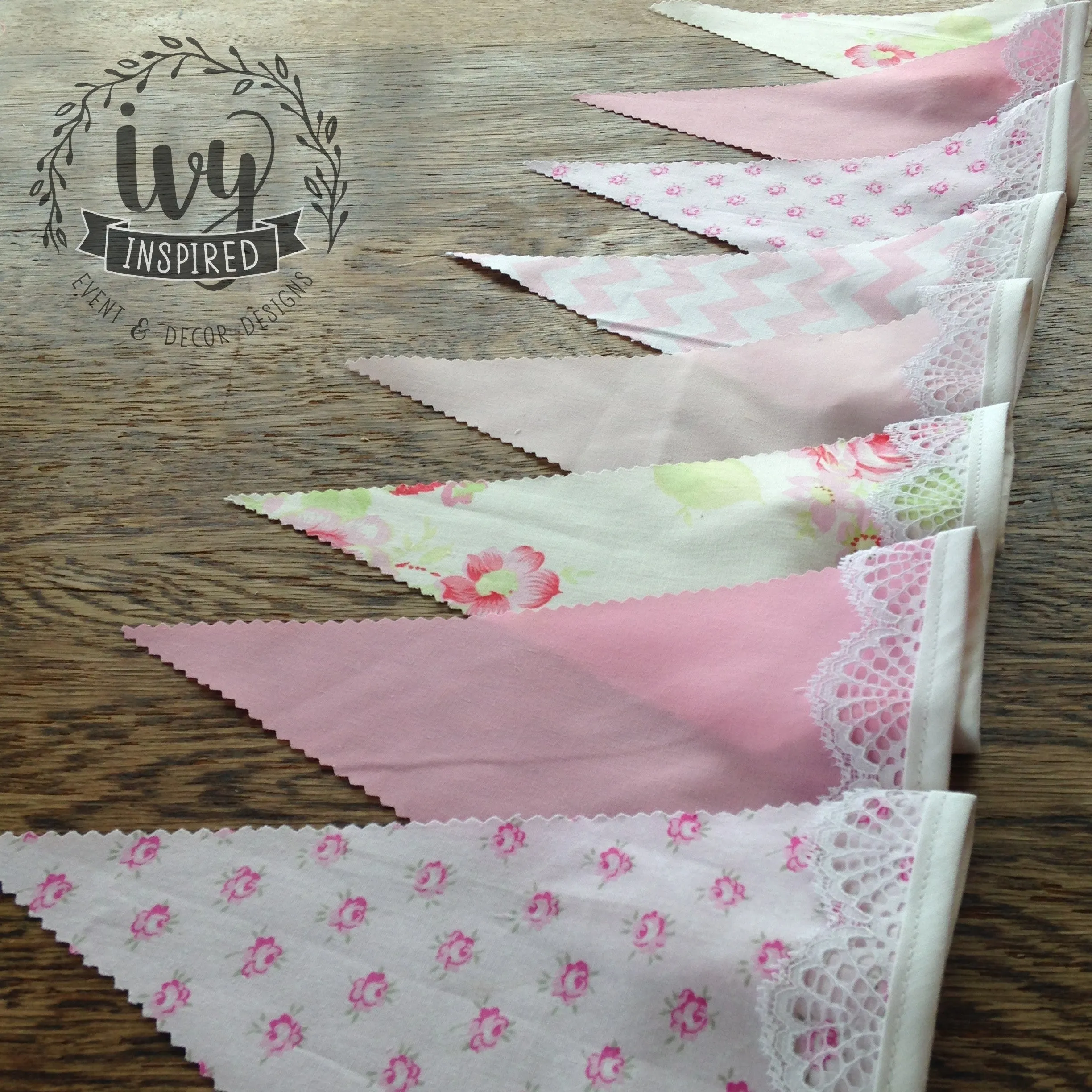 Pink Mini Roses Flag