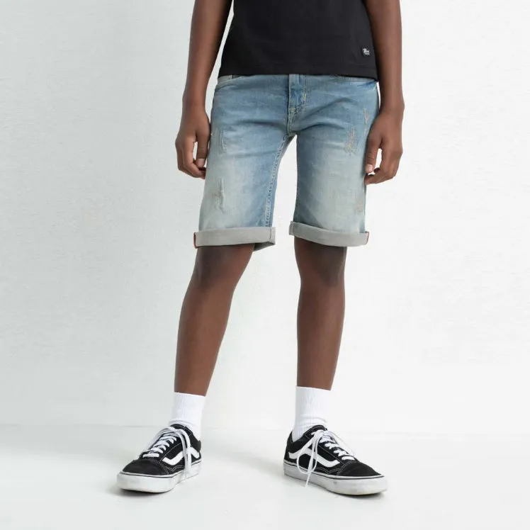 PT - Boys 'Ligth Stone' Blizzard Denim Shorts PL197