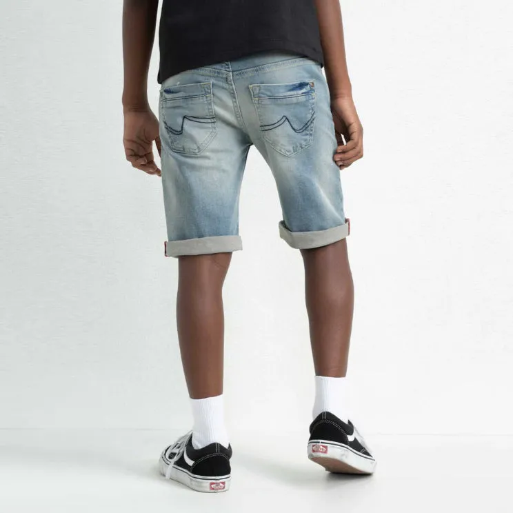 PT - Boys 'Ligth Stone' Blizzard Denim Shorts PL197