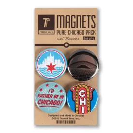 Pure Chicago Round Magnet Pack