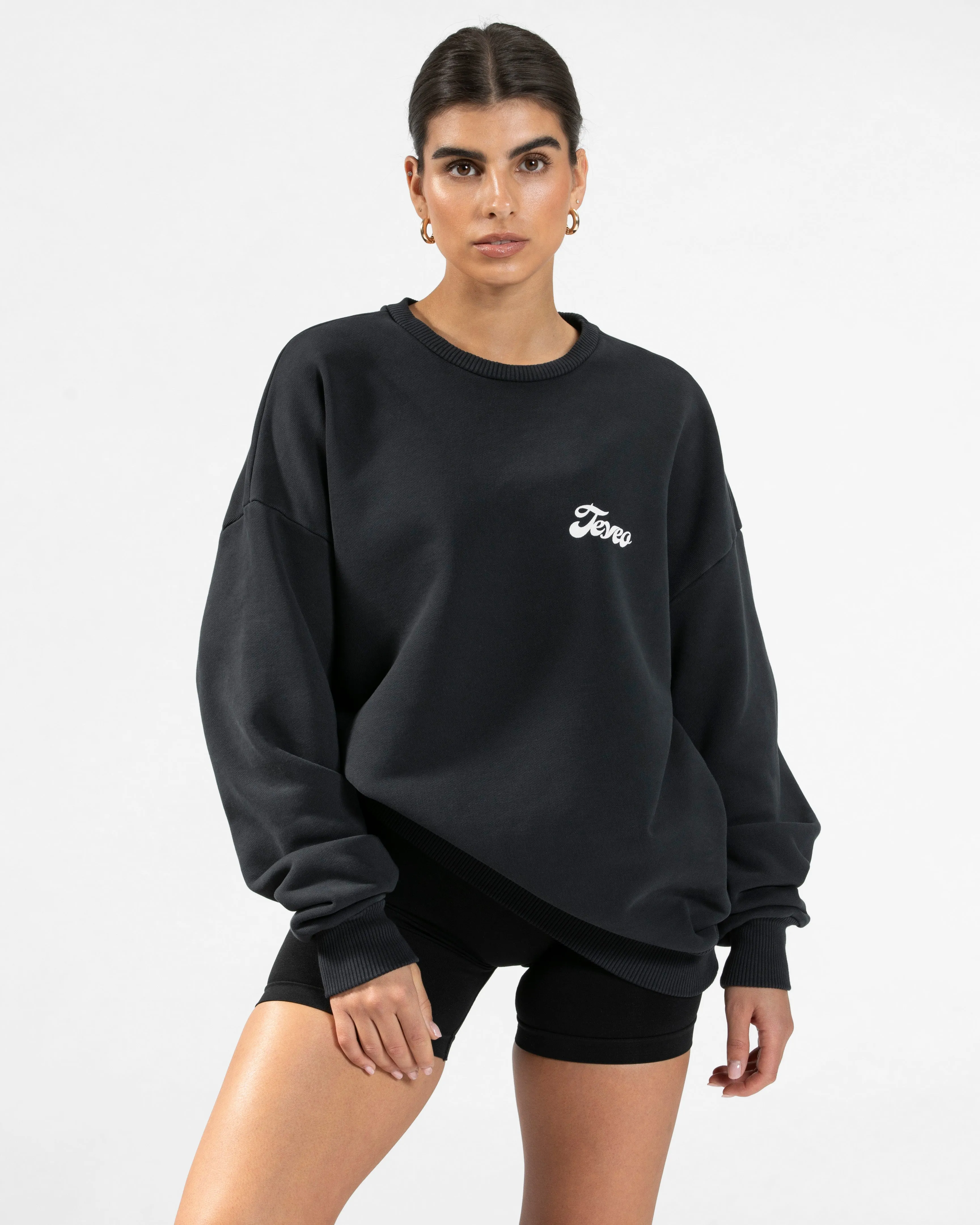 Pure Oversized Sweater "Schwarz"