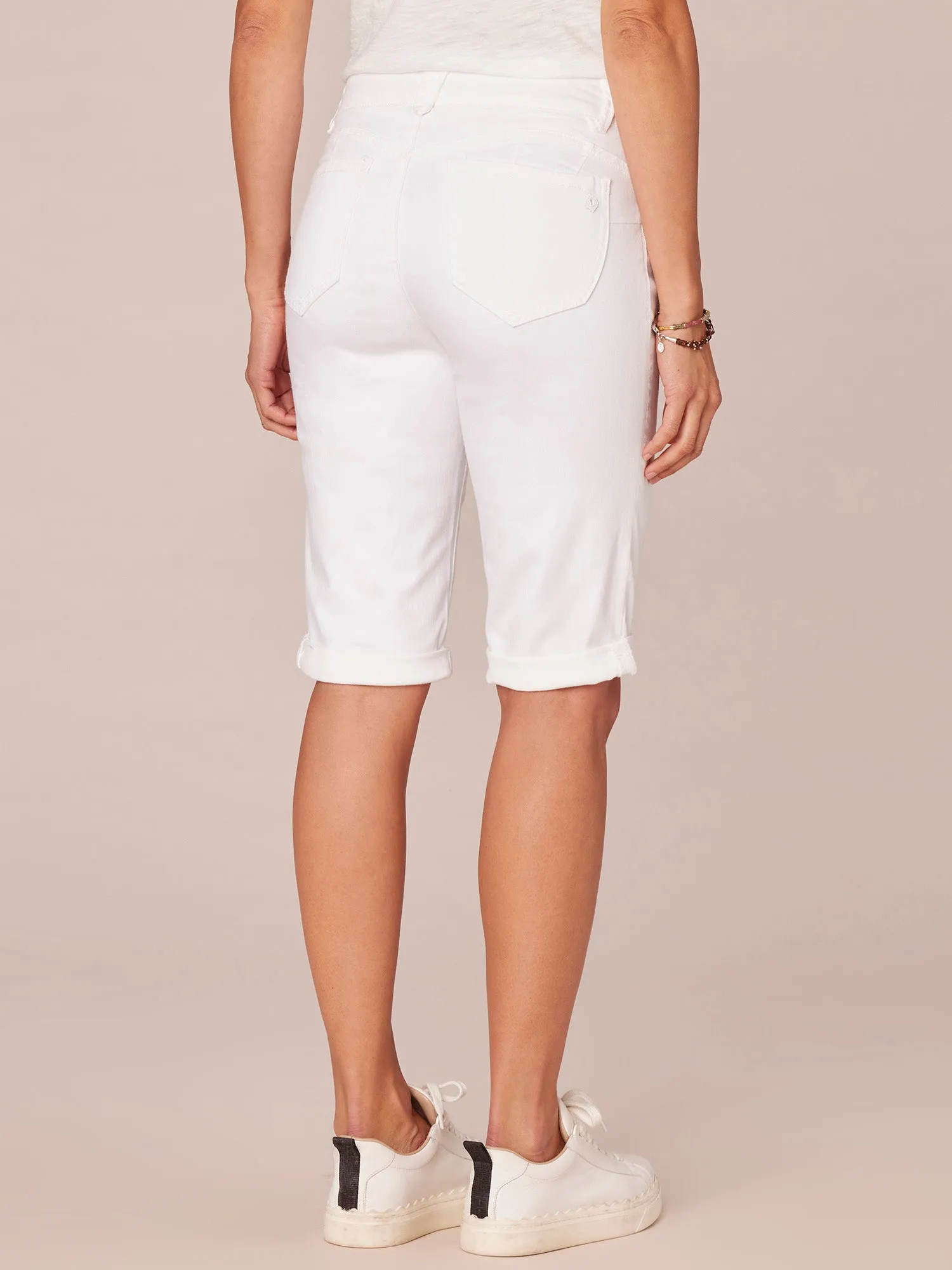 "Ab"solution® White Petite Bermuda Short