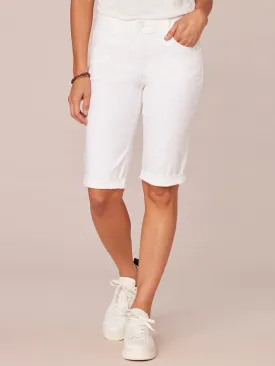 "Ab"solution® White Petite Bermuda Short