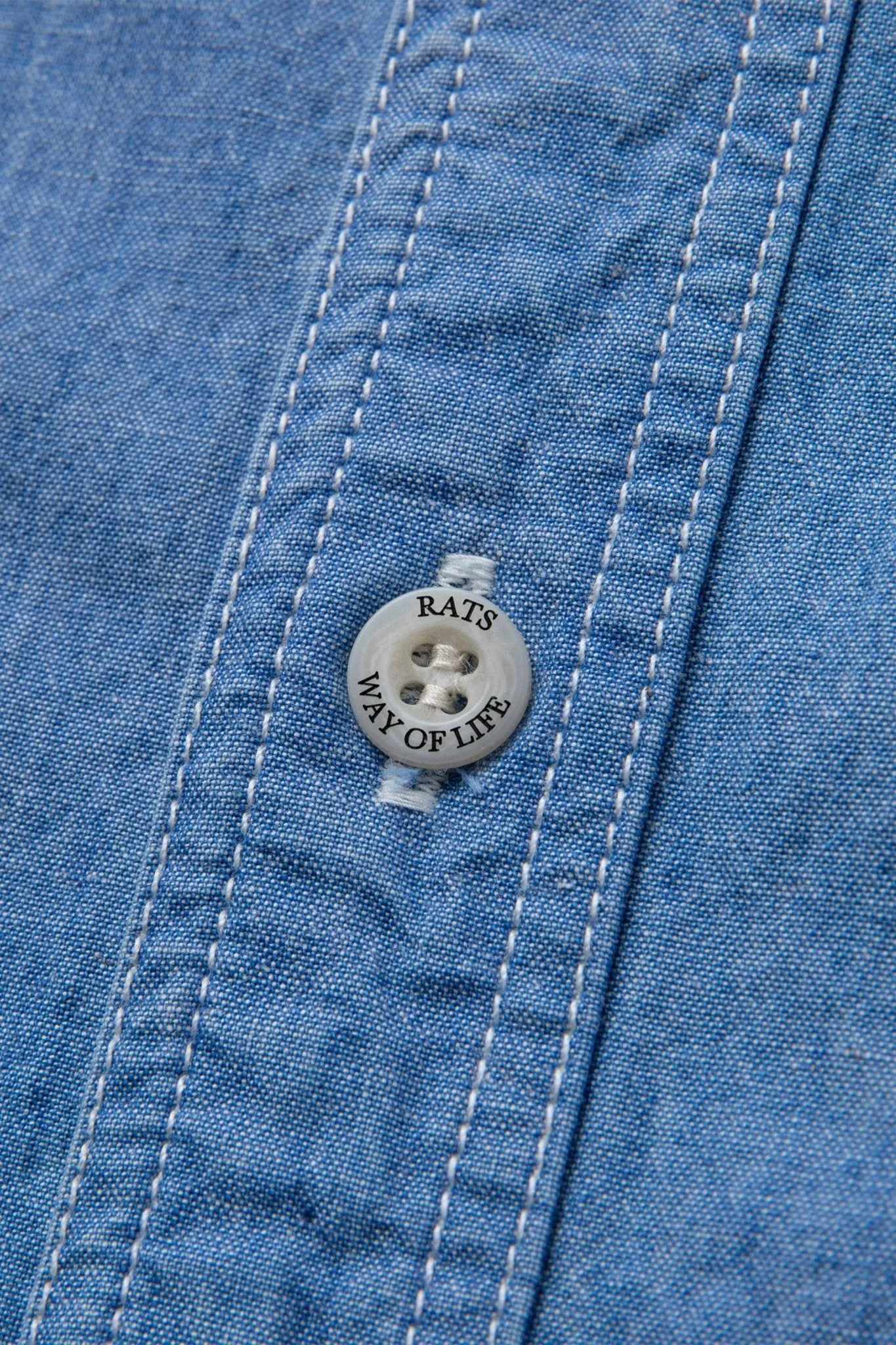 Rats Chambray Shirt - Indigo