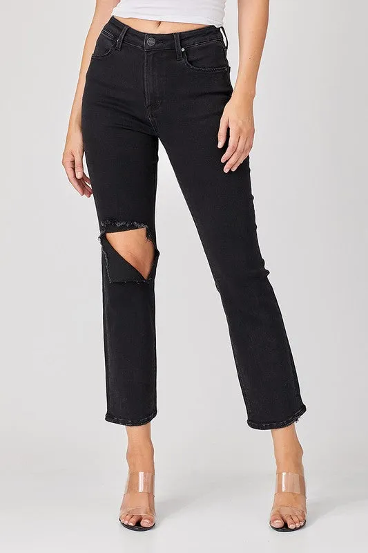 Relaxed Distressed Denim Jeans