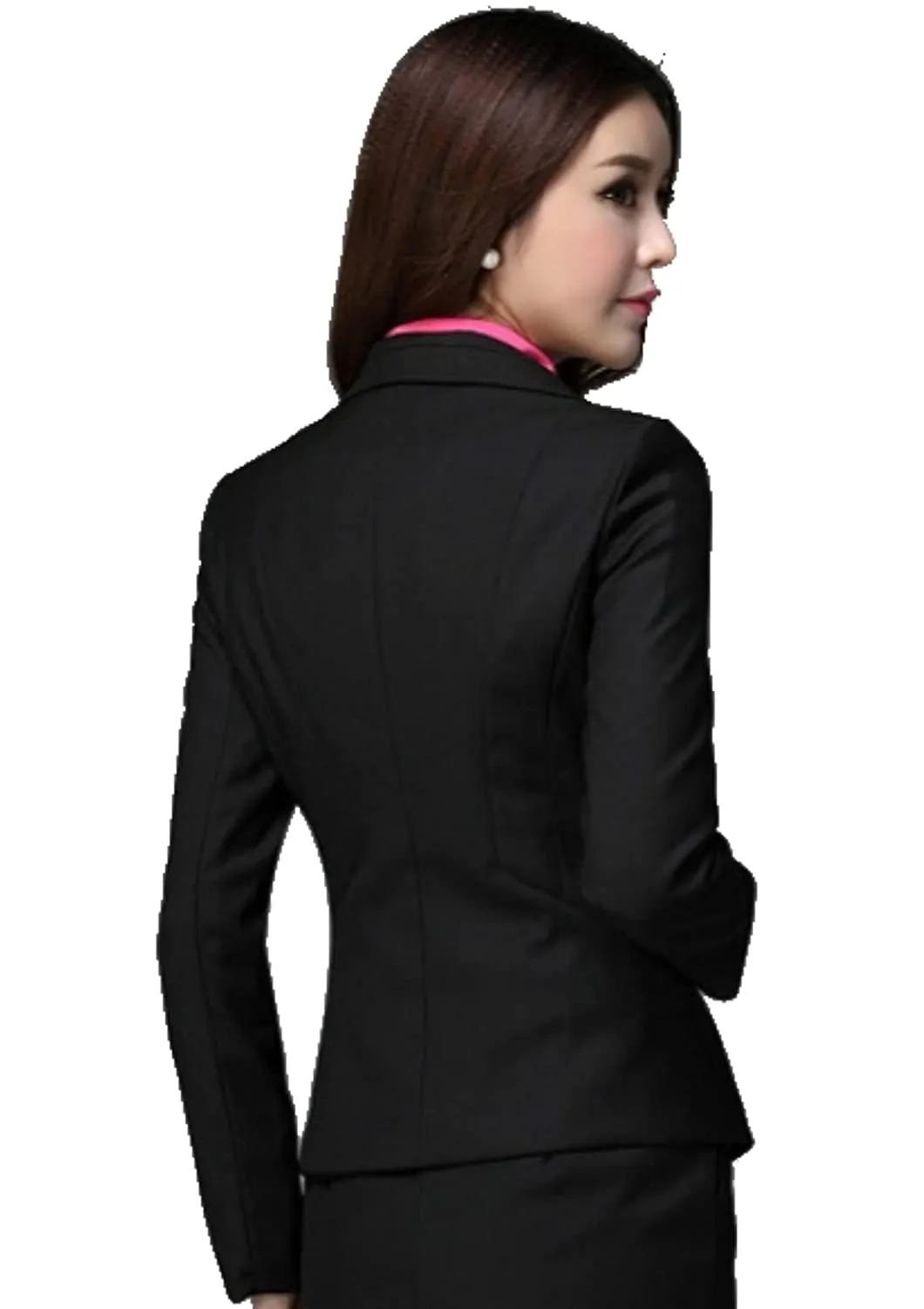 Romano nx Women's Regular Fit Single Breasted Blazer Black