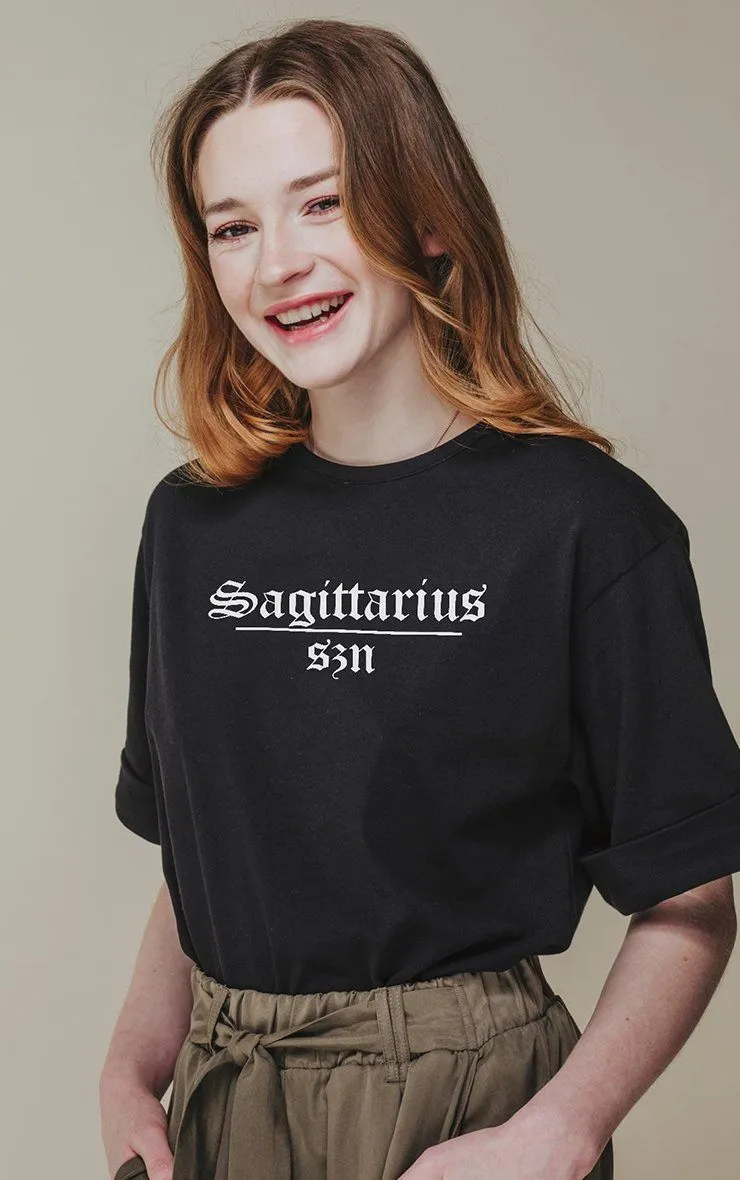 Sagittarius Szn Star Signs Season Black T-Shirt