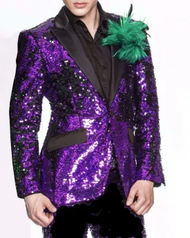 Sequin blazers for men, Purple - Mens - Blazers - Sequin