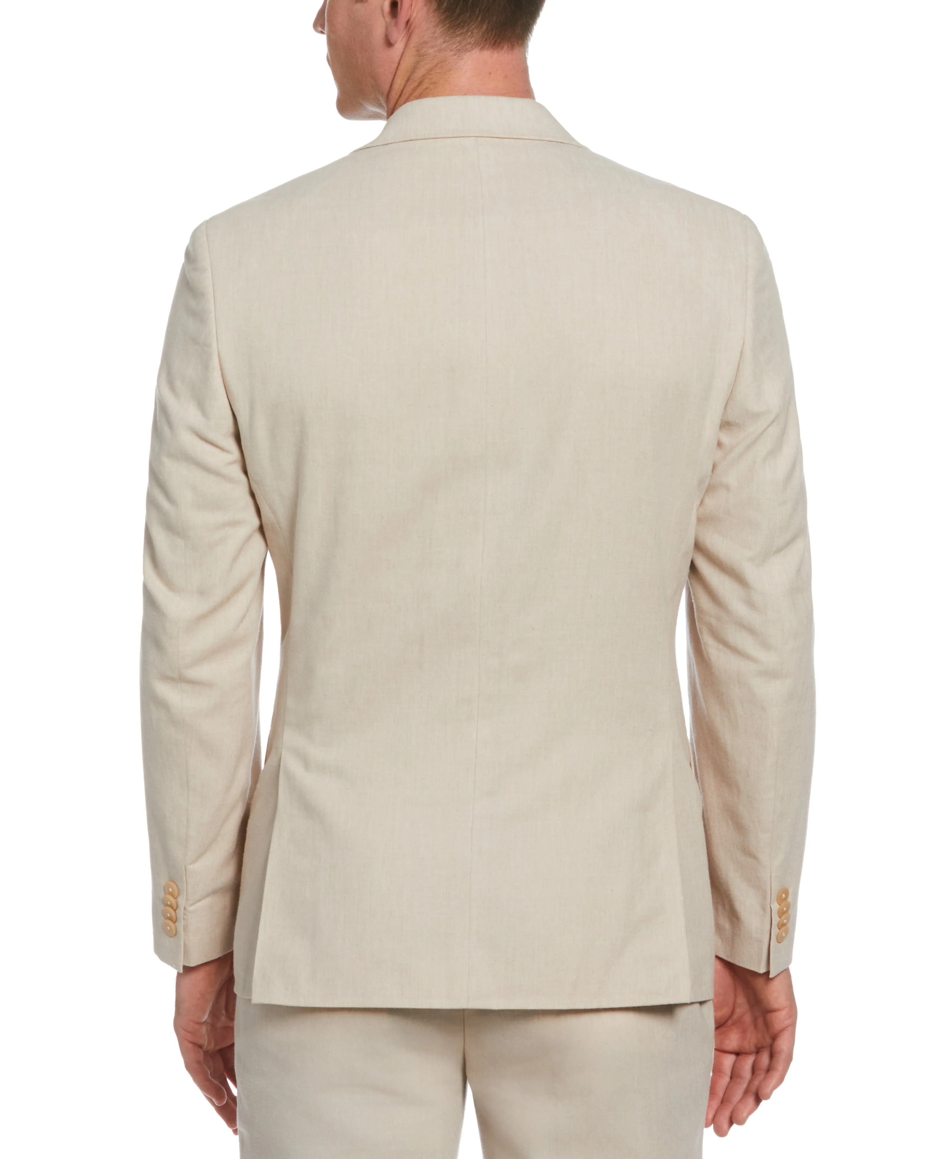 Slim Fit Linen Blend Suit Jacket