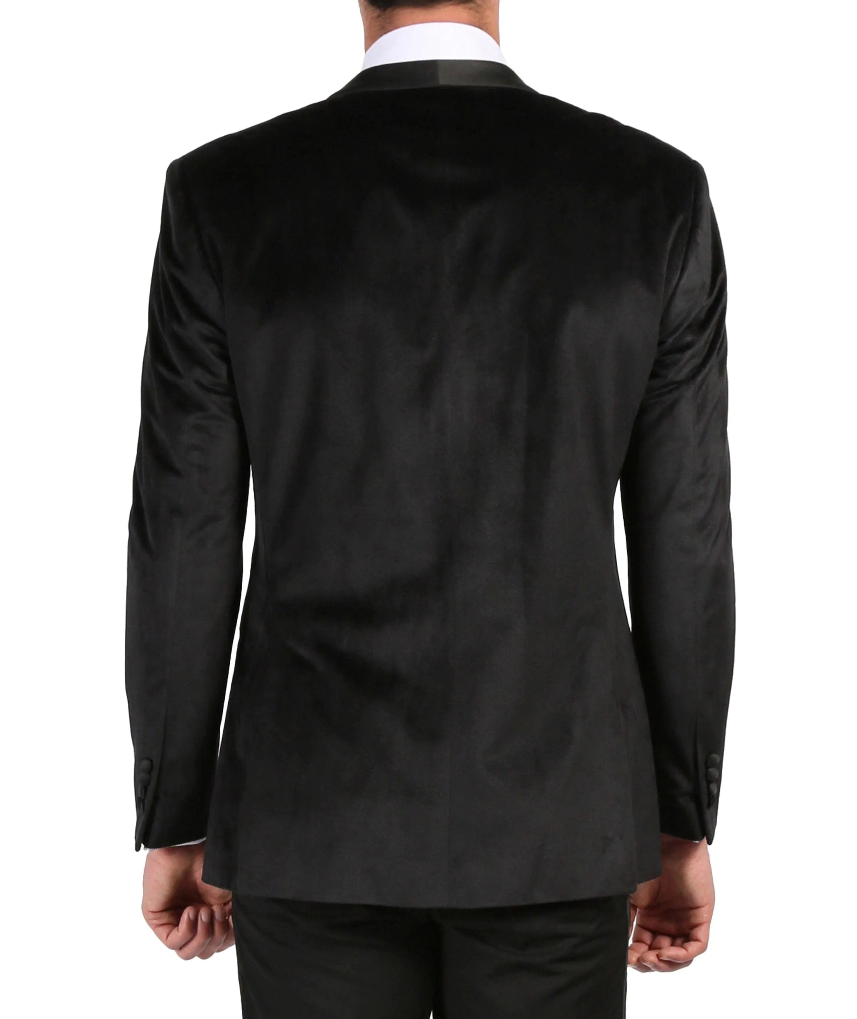 Slim Fit Shawl Lapel Dinner Jacket, Black